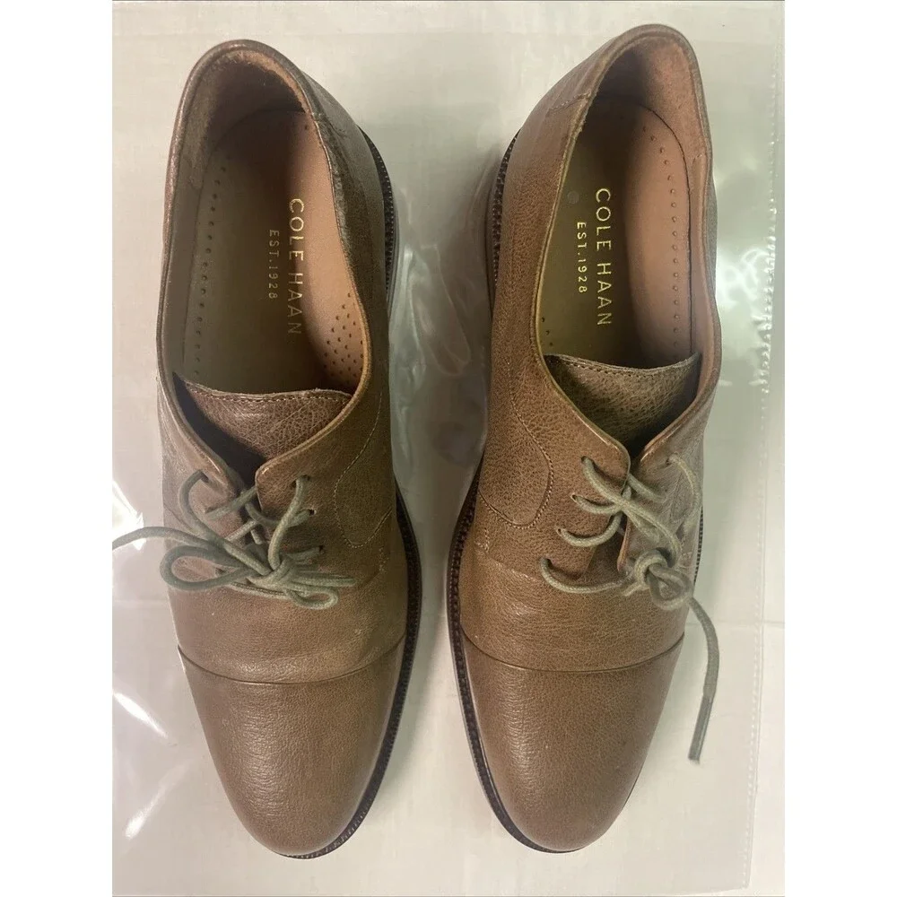 Cole Haan Mens 9 CAP Toes Oxford Dress Shoes Lace-up Classic Comfort Office